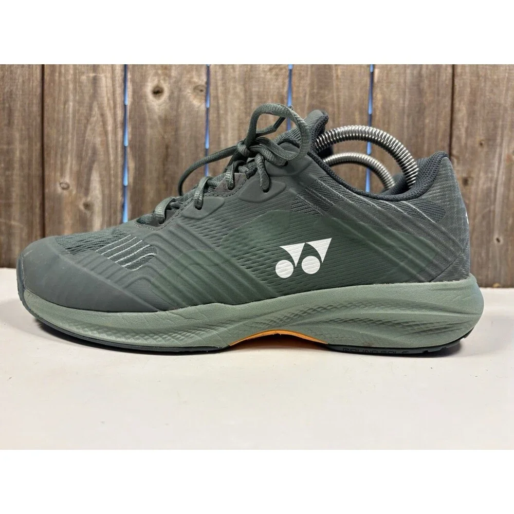 YONEX Sonicage Men's Tennis Shoes Green/Orange Medium Width US 9